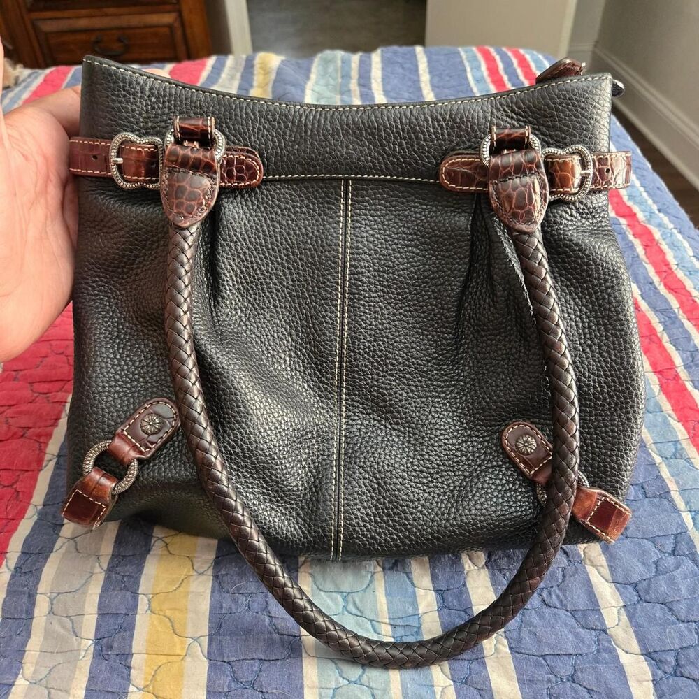 Brighton Women's Brown and Black Bag